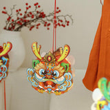 Maxbell Chinese New Year Lantern DIY Material Set Cute Traditional for Boys Children Green