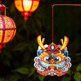 Maxbell Chinese New Year Lantern DIY Material Set Cute Traditional for Boys Children Red