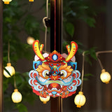 Maxbell Chinese New Year Lantern DIY Material Set Cute Traditional for Boys Children Red