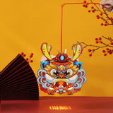 Maxbell Chinese New Year Lantern DIY Material Set Cute Traditional for Boys Children Red
