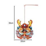 Maxbell Chinese New Year Lantern DIY Material Set Cute Traditional for Boys Children Red