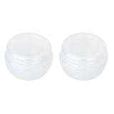 Maxbell 2Pcs 10g Plastic Empty Face Cream Bottle Container Cosmetic Jar - White