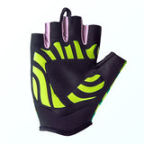 Maxbell Shockproof Green Motorcycle Bicycle Racing Riding Cycling Anti-slip Half Finger Gloves - M