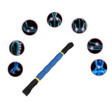 Max Travel Portable Muscle Body Roller Massage Stick Pain Relief Tool - Blue