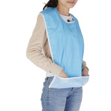 Maxbell Adult Anti-oil Anti-spill Eating Bib Cloth Protector with Crumb Catcher