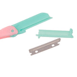 Stainless Steel Convenient To Carry Eyebrow Trimmer Shaper Facial Hair Remover Pink