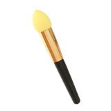 Professional Cosmetic Makeup Foundation Cream Liquid Sponge Brush - Yellow