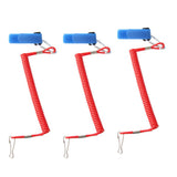 Maxbell Pack of 3 Kayak Coiled Rod Paddle Leash Canoe Boat Safety Lanyard Fishing Accessories