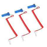 Maxbell Pack of 3 Kayak Coiled Rod Paddle Leash Canoe Boat Safety Lanyard Fishing Accessories