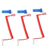 Maxbell Pack of 3 Kayak Coiled Rod Paddle Leash Canoe Boat Safety Lanyard Fishing Accessories