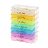 Max Maxb 7 Color Pill Box Medicine Storage Case Candy Gum Multilayer Container Holder