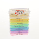 Max Maxb 7 Color Pill Box Medicine Storage Case Candy Gum Multilayer Container Holder