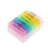 Max Maxb 7 Color Pill Box Medicine Storage Case Candy Gum Multilayer Container Holder