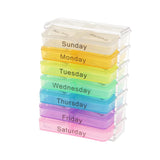 Max Maxb 7 Color Pill Box Medicine Storage Case Candy Gum Multilayer Container Holder