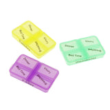 Max Maxb 7 Color Pill Box Medicine Storage Case Candy Gum Multilayer Container Holder
