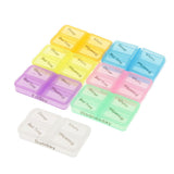 Max Maxb 7 Color Pill Box Medicine Storage Case Candy Gum Multilayer Container Holder