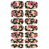 Set of Nail Art Sticker Patches Decals Water Transfer Flower Tips Decor