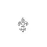 3D Rhinestones Crystal Shiny Nail Metal Charms Anchor Shape GEL Nail K018