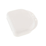 Tooth Orthodontic Retainer Denture Storage Case Mouthguard Box Tray White