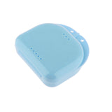 Air Hole Box Denture Retainer Mouthguard Storage Case Container Blue