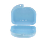 Air Hole Box Denture Retainer Mouthguard Storage Case Container Blue