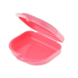 Air Hole Box Denture Retainer Mouthguard Storage Case Box Container Pink