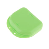 Air Hole Box Denture Retainer Mouthguard Storage Case Container Green