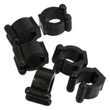 Maxbell 6PCS Billiards Snooker Accessories Cue Clips for Pool Cue Racks Black