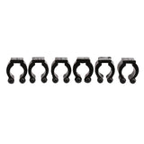 Maxbell 6PCS Billiards Snooker Accessories Cue Clips for Pool Cue Racks Black