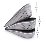 EVA Memory Foam Increasing Insoles Unisex Heel Lift Shoe Pads Grey 2.3cm