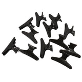 12Pcs Hairdressers Tools Butterfly Clamps Hair Color Perm Section Clips Grips