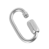 Maxbell 1PC 4mm 316 Stainless Steel Chain Quick Link Marine Grade Outdoor Buckle