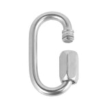 Maxbell 1PC 4mm 316 Stainless Steel Chain Quick Link Marine Grade Outdoor Buckle