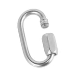 Maxbell 1PC 4mm 316 Stainless Steel Chain Quick Link Marine Grade Outdoor Buckle