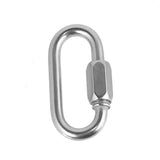 Maxbell 1PC 6mm 316 Stainless Steel Chain Quick Link Marine Grade Outdoor Buckle
