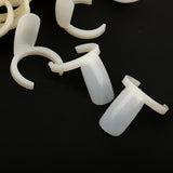 Maxbell 50PCS Ring Natural Color False Nail Art Tools Polish Display Practice Tips
