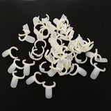 Maxbell 50PCS Ring Natural Color False Nail Art Tools Polish Display Practice Tips