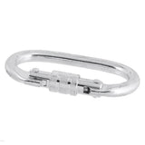 Maxbell Rescue Climbing Durable Oval Carbon Steel 25KN Carabiner Screw Lock
