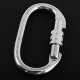 Maxbell Rescue Climbing Durable Oval Carbon Steel 25KN Carabiner Screw Lock