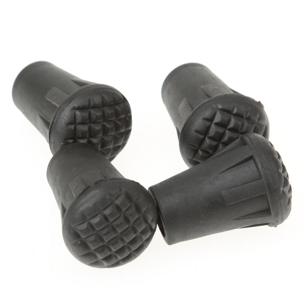 Maxbell 4pcs Replacement Rubber Ends 3cm length Tips Walking Trekking Pole Protector