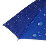 Maxbell Outdoor Umbrella Hat Head Cap Brolly Fishing Camping Hiking W Blue Silver