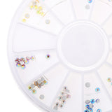 120pcs/Set 3D Nail Art Rhinestones Round Glitters Tips Decoration Manicure Wheel