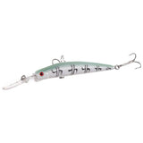 Maxbell 6pcs Multicolor Plastic Fishing Lure Crankbaits Hooks Baits Tackle