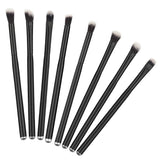 Maxbell Black Handle Professional Eye Shadow Makeup Brushes Set Cosmetic Eyeshadow Nylon Hair Brush Kits(8pcs)