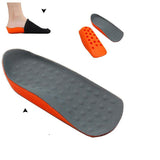 Maxbell 1 Pair Men's In-Sock Arch Support Height Increase Heel Lift Shoe Insert Cushion Pads - Orange