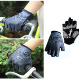 Maxbell Cycling Gloves Non-Slip GEL Pads Mittens Half Finger Gloves Gel Padded Sports Short Gloves S