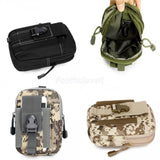 Molle Pouch Belt Waist Pack Bag Military Waist Fanny Pack Black