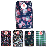 Maxbell Adult Reusable Bibs Disability Patient Aid Apron with Snap Buckle - Hibiscus