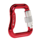 Maxbell 2 Pieces of 20KN Aluminum Alloy Paragliding Paraglider Carabiners - Red