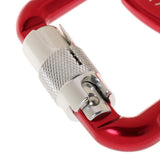 Maxbell 2 Pieces of 20KN Aluminum Alloy Paragliding Paraglider Carabiners - Red